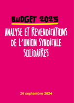 Budget 2025 - Analyse et revendications de l'Union Syndicale Solidaires