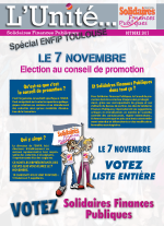 L'Unité Spécial élections au conseil de promotion ENFiP Toulouse 2017